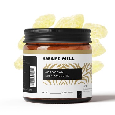 AWAFI MILL Moroccan Musk Ambrette 100g   Bakhoor Resin