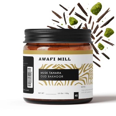 AWAFI MILL Musk Tahara Oud Bakhoor 100g   White Musk, Florals &amp; Soft Oud