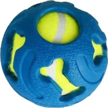 Miss Bear Colorful Dog Toy With Tennis Ball&nbsp;(Medium Dogs)