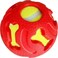 Miss Bear Red Color Dog Toy With Tennis Ball&nbsp;(Large Dogs)