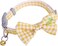 Cozy Paws Adjustable Pet Collar Bow Tie With Bell - Medium (36-40cmx1.5cm)-Yellow