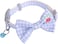 Cozy Paws Adjustable Pet Collar Bow Tie With Bell - Medium (36-40cmx1.5cm)-Blue