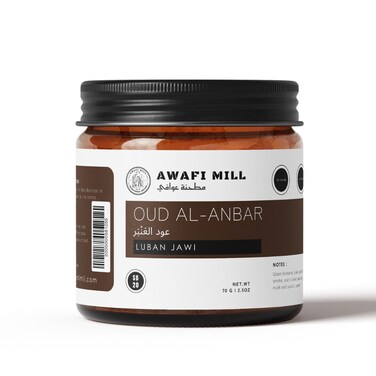 AWAFI MILL Oud Al-Anbar Scented Luban Jawi 70g   Amber, Oud &amp; Musk