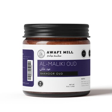 AWAFI MILL Al-Malaki Oud 70g   Royal Amber &amp; Dark Resin Bakhoor