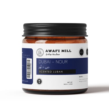 AWAFI MILL Dubai 100g   Nour Scented Luban   Amber &amp; Soft Musk