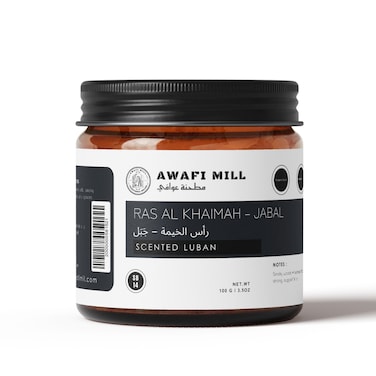 AWAFI MILL Ras Al Khaimah 100g   Jabal Scented Luban   Leather &amp; Smoky Woods