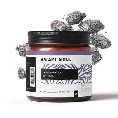 AWAFI MILL Lavender Jawi Benzoin Incense 100Gg   Floral Scented Jawi Chunks