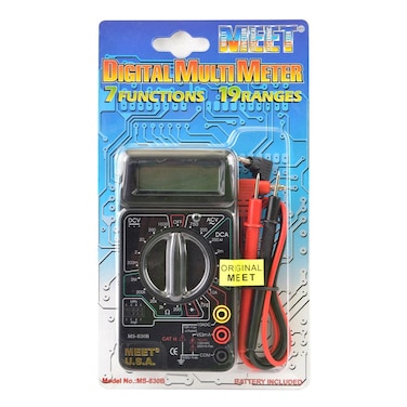 Terminator Multi Meter Digital AC/DC Volt DC Current Resistance Diode Transistor hFE &amp; 1 Prob Test ACV Function