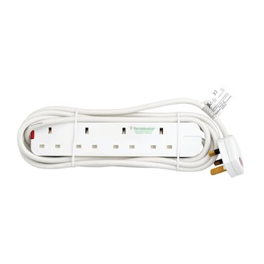 Terminator 4 Way Power Extension Socket 3M Cable 13A