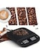 TERRIFI Multifunctional Digital Coffee Scale, LED High-Definition Large Screen Display, Auto Timer and Tare, 3KG/0.1g High Precision Auto Pour or Espresso Portable Scale