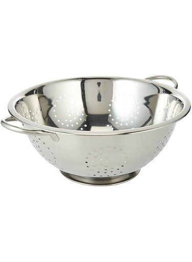 Raj Steel Colander, 34 Cm , Silver, VC0008, RICE COLANDER , VEGETABLES COLANDER , FRUITS COLANDER