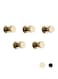 BVL Gold Robe Hook Brass Robe Hook Adhesive Bathroom Robe Hook Coat Hook Clothes Hook for Bathroom and Kitchen,5 of Packing