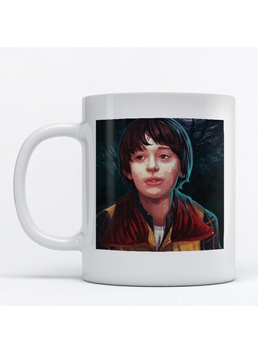 Stranger Things Printed Mug White/Brown/Black