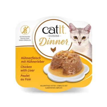 Catit Chicken Dinner Liver &amp; Sweet Potato 6x75g Wet Cat Food