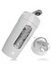 KOWVOWZ Electric Protein Shaker Bottle, Blender Bottles for Coffee Milk Chocolate Milkshakes USB Rechargeable 1200mAh Battery BPA-Free Tritan Material 22oz Cup   Supplement Storage Included (Whithe)