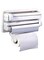 Dubai Gallery Kitchen Triple Paper Dispenser And Holder White