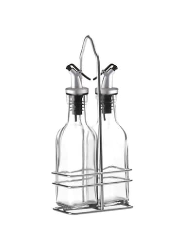 2-Piece Cruet Set Silver 2x4x10.5inch