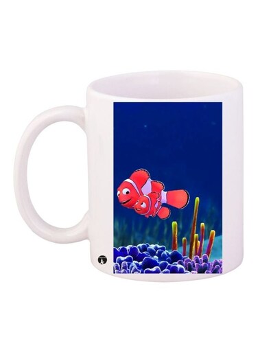 Finding Nemo Printed Coffee Mug White/Blue/Pink 11ounce