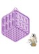 NeoStyle Slow Food Dog Lick Pad,Dog Lick Mat with Strong Suction,Dog Bathing Supplies,Dog Beauty Bath Stability Lick Stick for Pet Bathing, Grooming and Training (purple)
