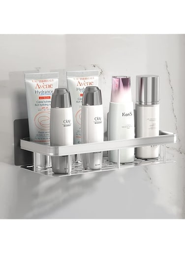 Xspring Shower Caddy, No Drilling Removable Shower Organizer Stand, Wall Mounted Shower Shelf, Shower Caddy Suction Cups Heavy Duty for Shampoo, Gel, Conditioner, Bathroom and Kitchen (White)
