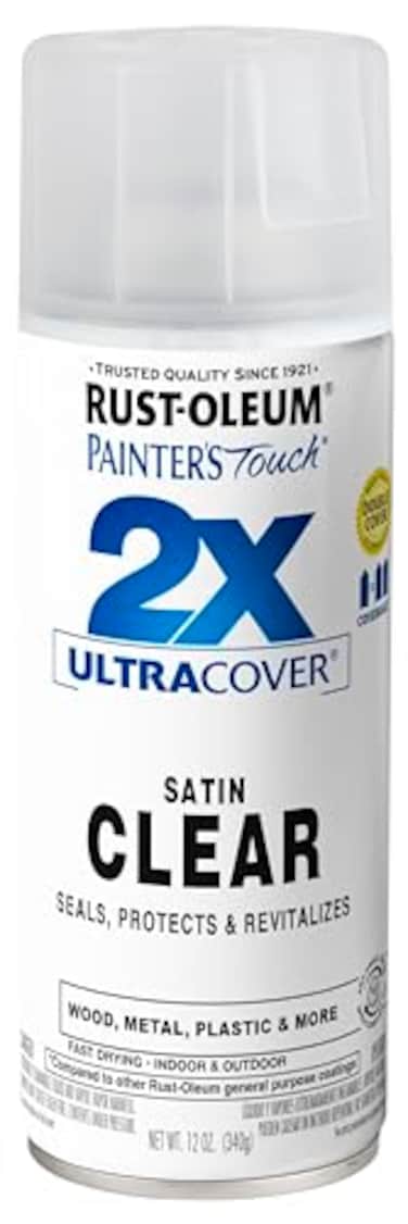 Rust-Oleum Painter's Touch 2X Ultra Cover Paint And Primer 340 G, Satin Clear