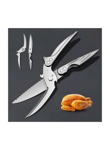 Kitchen Shears, Heavy Duty Poultry Shears, Duty Stainless Steel All Purpose Ultra Sharp Utility Scissors, Professional Poultry Shears for Bone, Chicken, Meat, Fish, Vegetables, Barbecue Scissors
