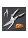 Kitchen Shears, Heavy Duty Poultry Shears, Duty Stainless Steel All Purpose Ultra Sharp Utility Scissors, Professional Poultry Shears for Bone, Chicken, Meat, Fish, Vegetables, Barbecue Scissors