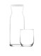 7 Pieces Fonte Beverage Set 1200 Ml Carafe And 6 Pieces 315 Ml Tumbler - Clear