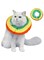 Aputue Cat Cone Collar, Comfortable and Soft Pet Neck Cone to Prevent Licking Wounds, Adjustable Waterproof Cat Cone After Surgery, Cute Cat Recovery Collar for Kitten Small Dogs