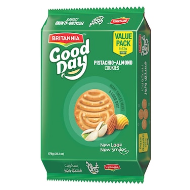 Britannia Good Day Pistachio Almond Cookies, 576g Value Pack