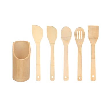 Home Pro Bamboo Tableware 5 PCS with Holder