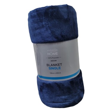 لاكوليكسيون بطانية بوليستر 280 غرام لكل متر مربع -  أزرق داكن، 150×200 سم، 882 غرام