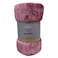 LA Collection 280 GSM Polyester Blanket King Light Mauve 220x240cm 1552g
