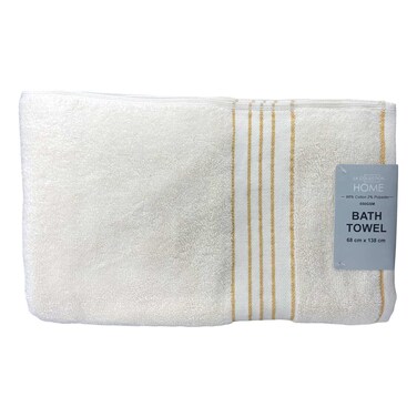 La Collection 550GSM Cotton and Polyester Bath Towel 55004110 Ecru 68x138cm
