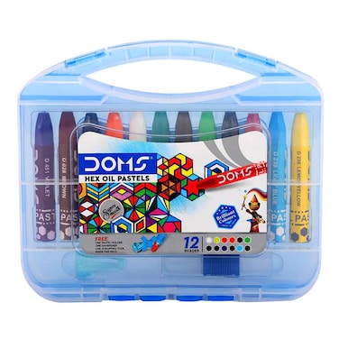 Doms Hexagonal Oil Pastels, 12 Shades