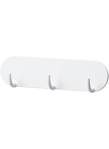 2PCS Magnetic Key Holder with 3 Hooks for Refrigerator, Kitchen, and Laundry Rooms, Magnetic Hook Organizer Kitchen Key Holder Magnetic Key Rack Laundry Room Key Holder Magnetic Wall Key Rack