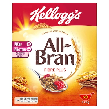 Kellogg's All Bran Fibre Plus Cereal, 375g