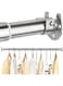Adjustable Closet Poles for Hanging Clothes, Stainless Steel Closet Pole, Adjustable Closet Hanging Rod for Wardrobes 48-80cm