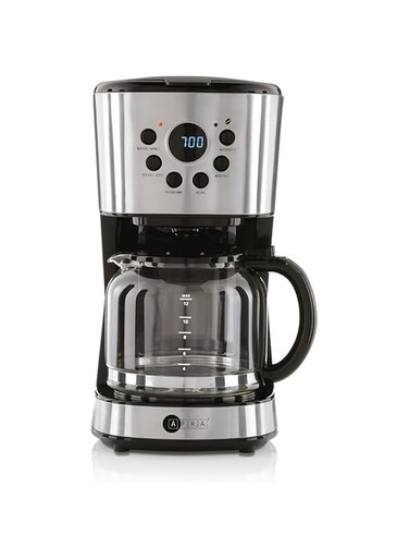 AFRA Coffee Maker, 1.5L Capacity, 900W, Anti-Drip, Removable Filter, Automatic Shut off, Stainless Steel Finish, G-Mark, ESMA, RoHS, CB, AF-15900CMKSS, 2 years warranty