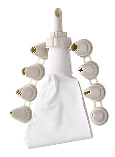Cream Injector Bag 9 Piece Set Cake Decorating Kit Cream Gun