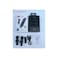 Tradeo Wireless Lavalier Microphone Set with USB-C Adapter, Dual Mic System for Smartphones, Black