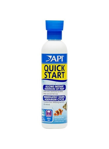 Api Quick Start - 8Oz 237 ml Immediately Starts Aquarium Cycle Fish + 25% More Free, Multicolor, 89D, Start, 8 Oz