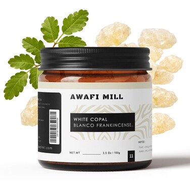 AWAFI MILL White Copal Resin 100g   Copal Blanco    Bursera bipinnata