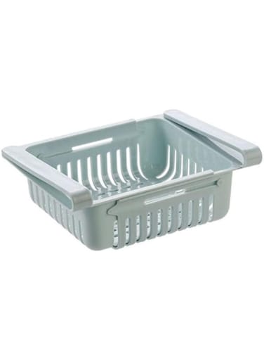 Dubai Gallery 1 Pc Refrigerator Shelf Partition Drawer Kitchenware Refrigerator Storage Box Multicolour 20.5X7.5Cm