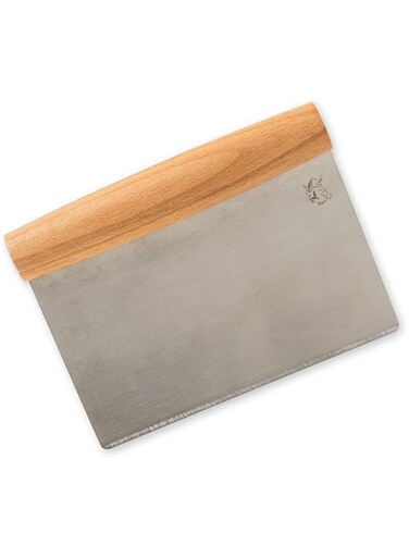 Nordic Ware Nordicware Scraper 02105 Dough Cutter, with Beechwood Grip, Stainless Steel Blade, Silver