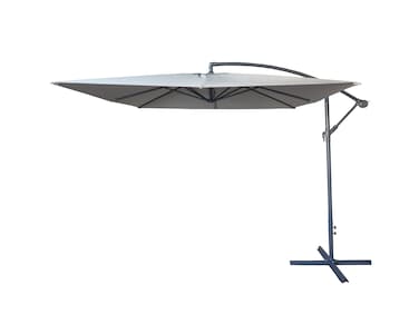 Cantilever Square Shape Garden Umbrella, Size 2.45meter, Beige Color