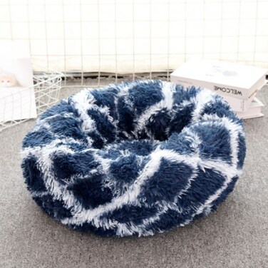 Pado Pet Fluffy Donut Cushion - Pattern[Size - Xl, Dimension - 70 X 20Cm] - 2020111401662
