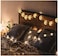 Moon &amp; Star LED Curtain Light with 3-Pin Plug &ndash; Perfect for Ramadan, Eid &amp; Christmas warm white