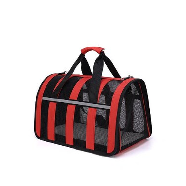 Petbroo Soft-Sided Breathable Cat Travel Carriers - Red 41x27x25cm