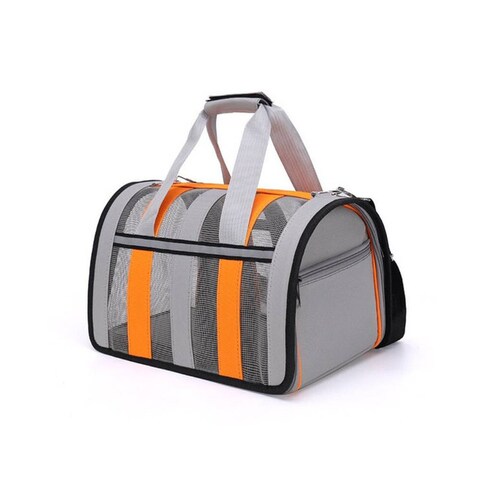 Petbroo Soft-Sided Breathable Cat Travel Carriers - Orange 48x27x27cm